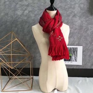 lv red scarf